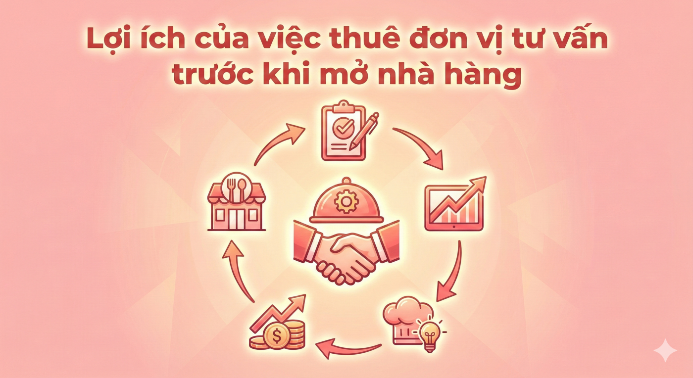 Hình ảnh lợi ích của việc thuê đơn vị tư vấn trước khi mở nhà hàng