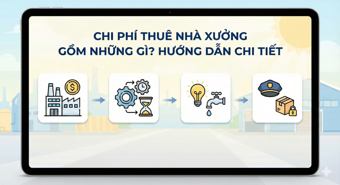 HÌnh ảnh chi phí thuê nhà xưởng gồm những gì? Hướng dẫn chi tiết
