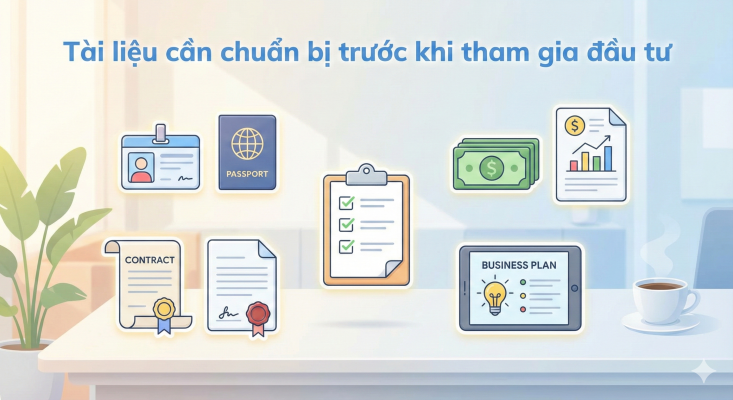 Hình ảnh hồ sơ cần chuẩn bị trước khi tham gia đầu tư