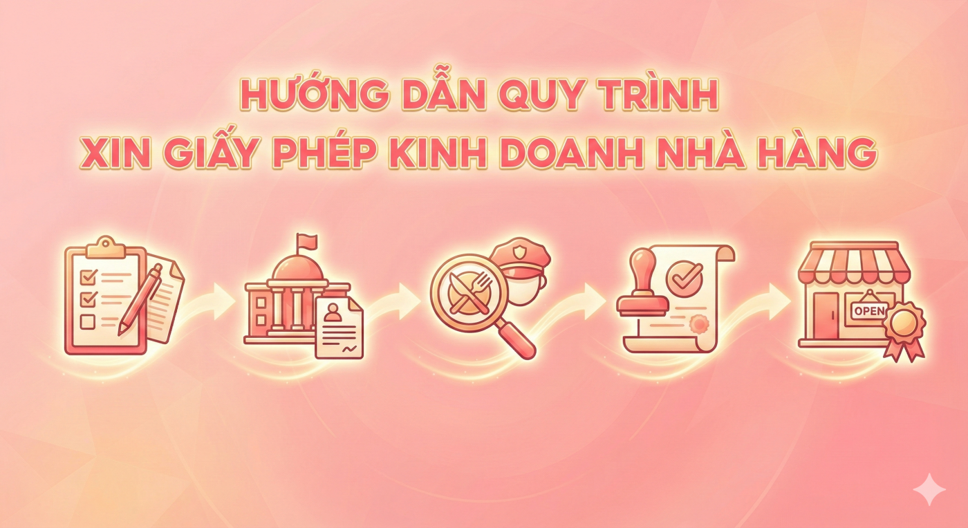 Hướng dẫn quy trình xin giấy phép kinh doanh nhà hàng 2026